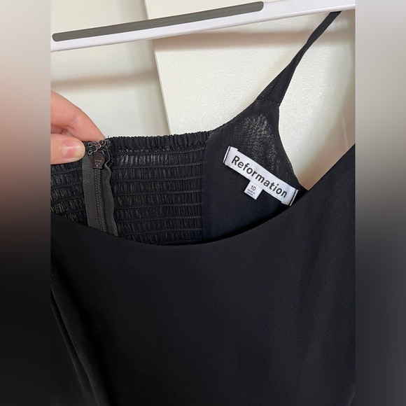 Reformation Besse Dress | Black | Size 10 - Picture 6 of 10
